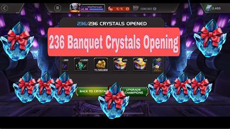 236 Banquet Crystals Opening 7 Star Crystals Opening Marvel Contest Of Champions Youtube