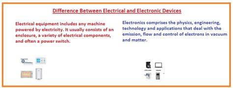 Difference Between Electrical and Electronic Devices - The Engineering ...