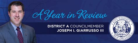 Message From Councilmember Joseph I Giarrusso Iii New Orleans City