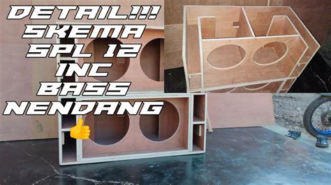 Skema Box Spl Inch Subwoofer Custom By Putra Tunggal Jaya Box