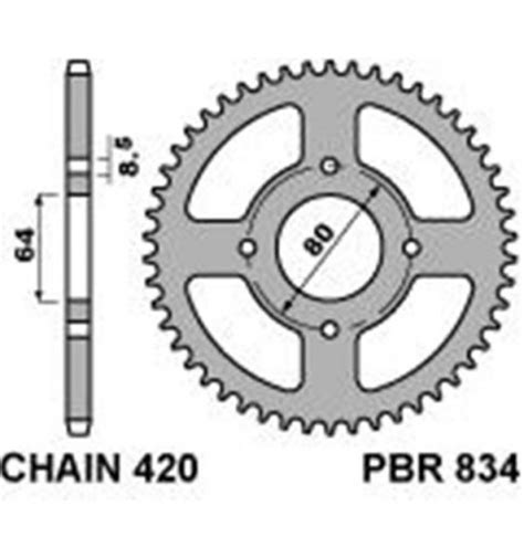 R Pbr Steel Rear Sprocket