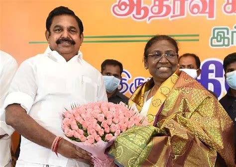 Aiadmk Allies Extend Support To Nda Presidential Candidate Droupadi