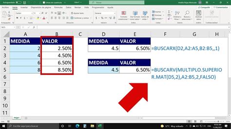 F Rmula De Coincidencia Pr Xima M S Grande En Excel