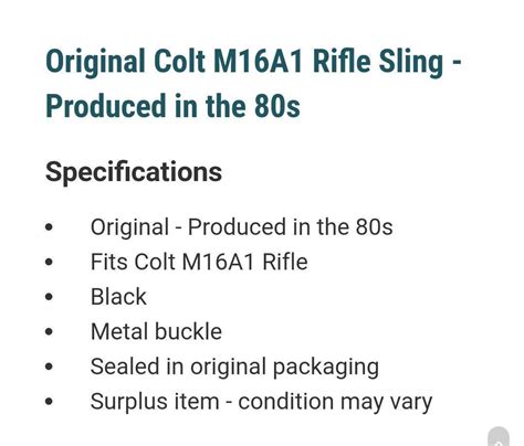 colt original M16A1 SLING | #1923791723