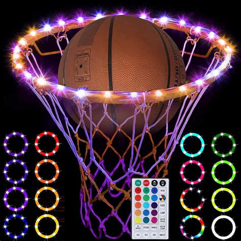 Led Basketball Hoop Light Remote Control Basketball Rim Led Light 17