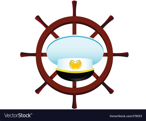 Boat Captain Symbol Royalty Free Vector Image Vectorstock