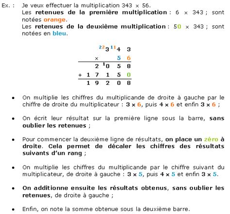 La Multiplication Avec Plusieurs Chiffres Au Multiplicateur MyMaxicours