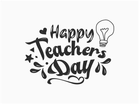 Happy Teachers Day Hand Lettering Design Graphic By Rana Hamid