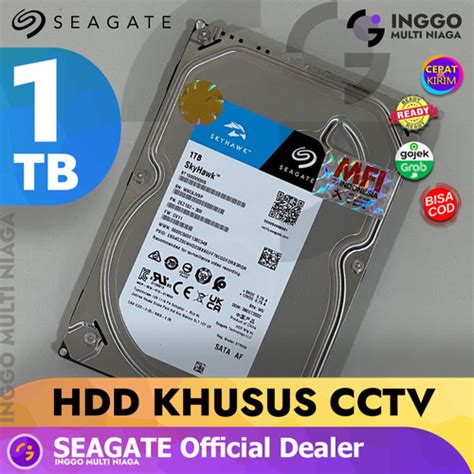 Jual HARDDISK SEAGATE 1TB SKYHAWK MFI RESMI DVR NVR CCTV BARU ORIGINAL