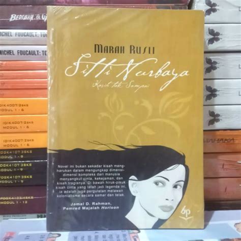 Buku Novel Siti Nurbaya Kasih Tak Sampai By Marah Rusli Lazada Indonesia