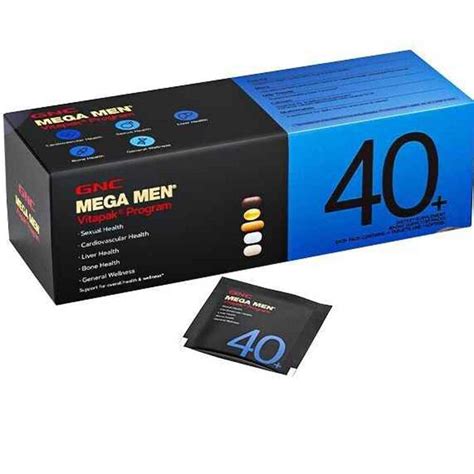 GNC Mega Men Vitapak Program 40 No Stock 30 Setp 2024 30 Packs