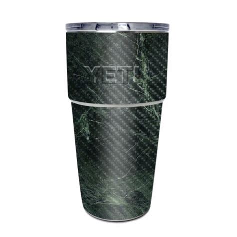 MightySkins CF YEPINT16SI Green Marble Carbon Fiber Skin For Yeti