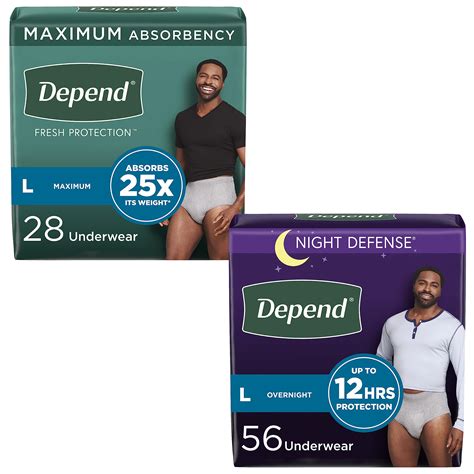 Adult Incontinence Underwear Bundle Depend Fresh Protection Underwear