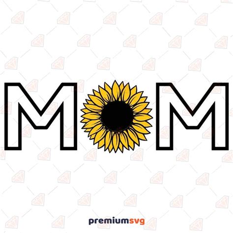 Sunflower Mom Quote Svg Mothers Day Svg Premiumsvg