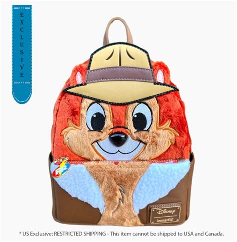 Buy Loungefly Chip N Dale Rescue Rangers Faux Fur Chip Us Exclusive