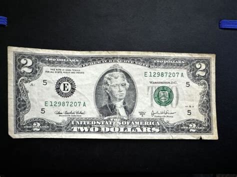 Two Dollar Bill 2003 Series A EBay