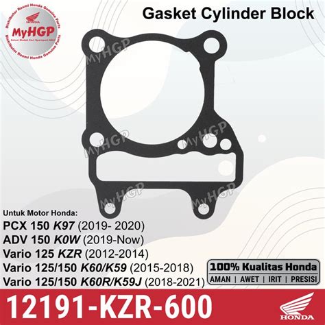 Jual Kzr Gasket Cylinder Block Vario Pcx Adv