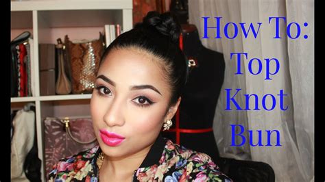 How To Top Knot Bun Youtube