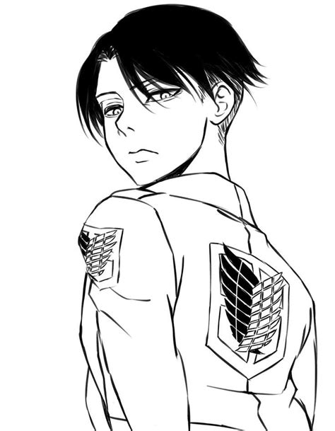 Dibujos De Impresionante Levi Ackerman Para Colorear Para Colorear