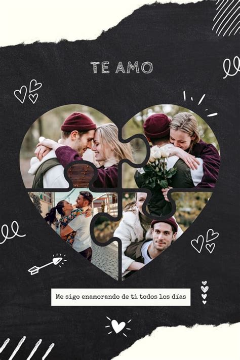 Plantillas De Collages De Fotos De Amor Canva