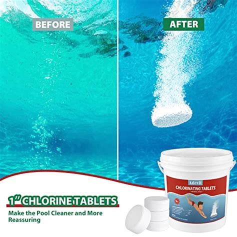 Chlorine Tablets 1 Inch 1 Lb With Dispenser Pool Chlorine Tablets