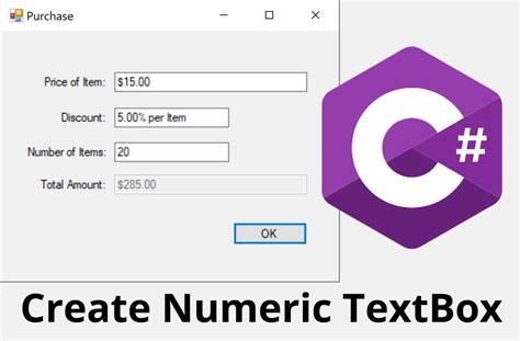 How To Create Numeric TextBox In C CODE AI