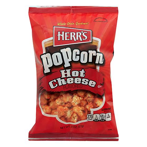 Herr S Popcorn Hot Cheese Flavored Oz Snacks Chips Dips Foodtown