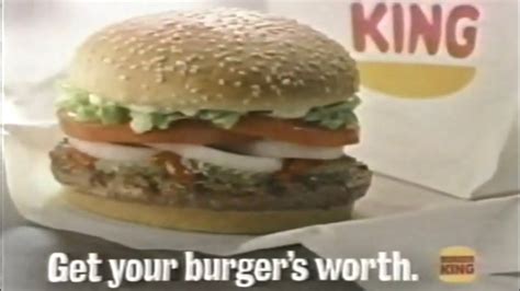 1994 Burger King 99 Cent Whopper Commercial Youtube