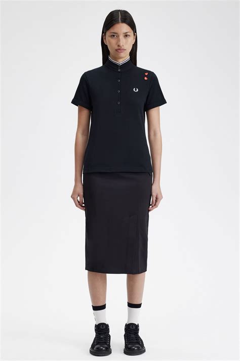 Amy Fred Perry Shirt Black Amy Winehouse Foundation Collection