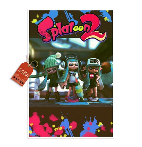 Splatoon Splatoon Poster Splatoon Poster Set Of 3 Splatoon Printable