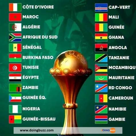 CAN 2023 Voici Le Classement Groupe Par Groupe De La Compétition