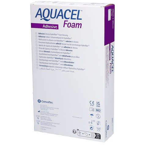 AQUACEL FOAM Adhésif Pansement hydrocellulaire adhésif siliconé 10 x