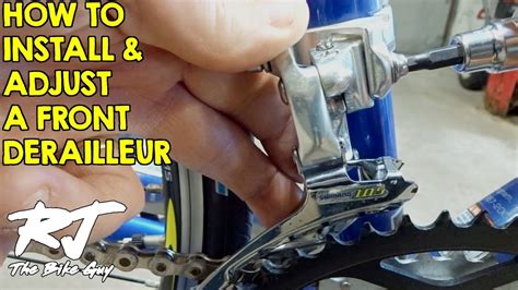 How To Install Adjust A Front Derailleur Youtube