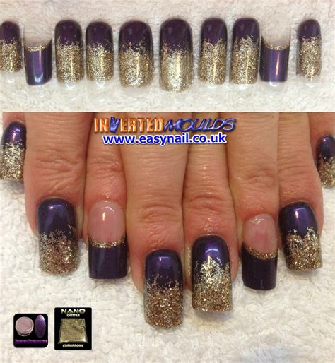 Amazing Colour Combo Our Deep Purple Nail Art Powder And Our Nano