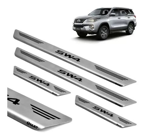 Soleira Aço Inox Gravada Laser Mult Promoção Hilux Sw4 2021