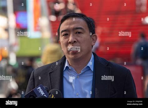 New York United States 09th May 2021 New York City Mayoral Candidate Andrew Yang Delivers