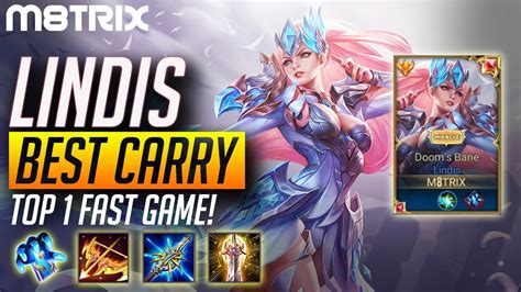 LINDIS BEST CARRY TOP 1 FAST GAME PRO BUILD AND GAMEPLAY AoV 傳說對決