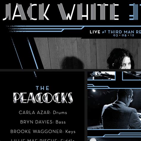 Jack White Live LP | Behance