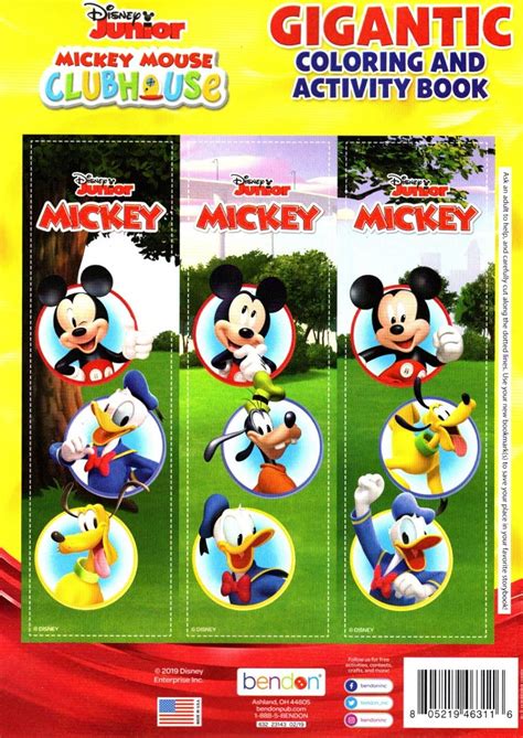 Disney Junior Mickey Minnie Mouse Libro Gigante Para Colorear Y