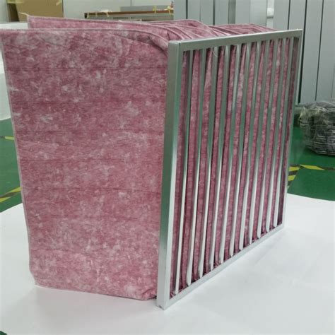 Customized G4 F6 F7 F8 F9 Galvanized Glassfiber HVAC Bag Air Filter