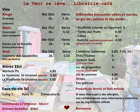 Café Librairie Café Le Vent se lève