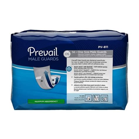 Prevail Male Guard Maximum Absorbency Pack Of 14