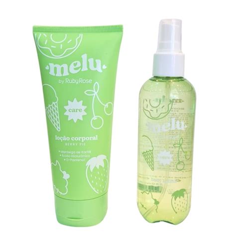 Kit Corporal Melu Berry Pie Loção 200ml Body Splash 200ml