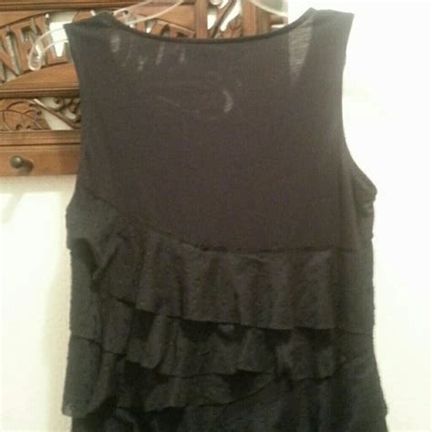 Off Loft Dresses Skirts Saleloft Ruffled Lace Black Dress From