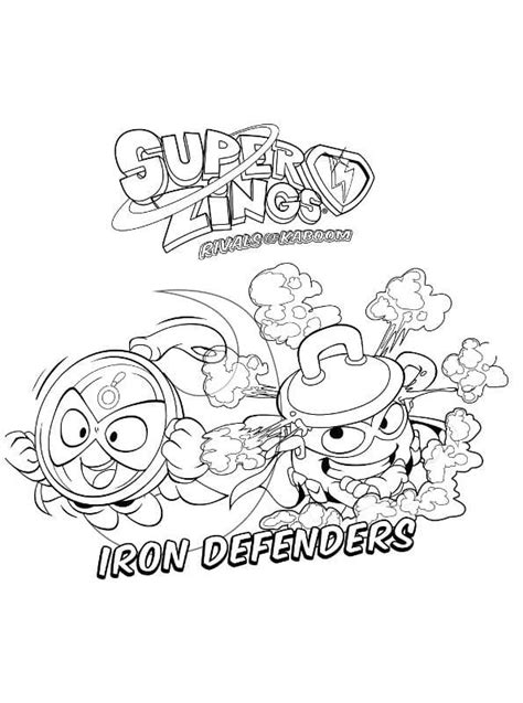 Iron Defenders Superzings Kolorowanka Do Wydrukowania Dla Dzieci