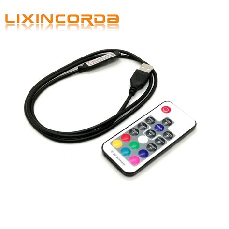 Dc V Usb Rgb Led Contr Leur Key A Rf Sans Fil Mini Distance