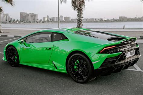 Lamborghini Huracan Evo Coupe Green 2022 For Rent Dubai