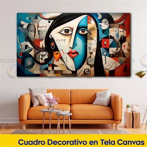 Cuadro Picasso Canvas Abstracto Minimalista X Arte