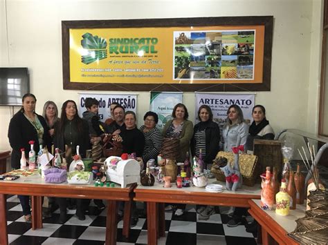 CURSO ARTESANATO MATERIAL RECICLÁVEL Sindicato Rural de Santiago