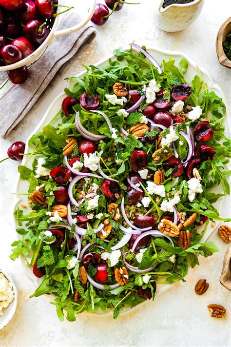 Cherry Arugula Farro Salad Two Peas And Their Pod